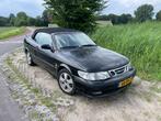 Nieuwe APK! SAAB 9-3 Cabrio 2001 2.0t Zwart handgeschakeld, Voorwielaandrijving, 74 €/maand, 4 cilinders, 4 stoelen