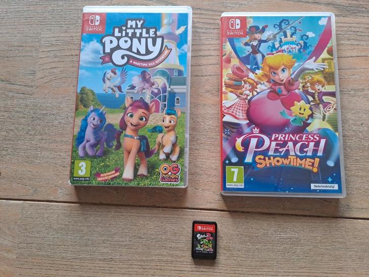 Switch spellen: My Little Pony, Princess peach, Splatoon 2, Spelcomputers en Games, Games | Nintendo Switch, Zo goed als nieuw