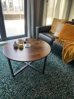 Salontafel rond - Donkerbruin - Industrieel - 88x88x47, Huis en Inrichting, Ophalen, 50 tot 100 cm, Rond, Nieuw