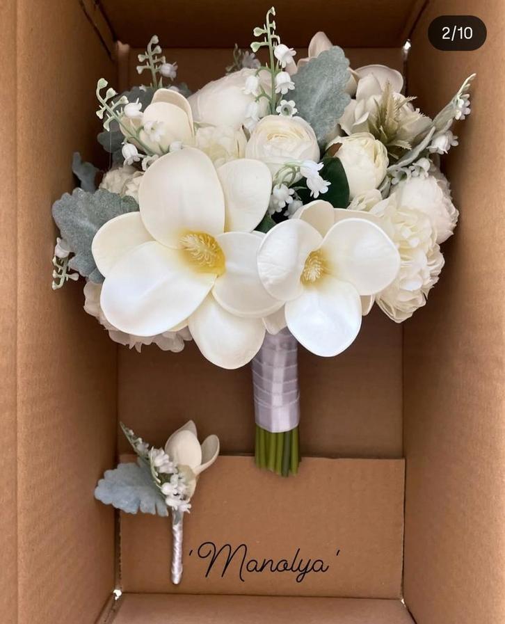 Bruidsboeket, Huis en Inrichting, Woonaccessoires | Droogbloemen, Nieuw, Ophalen of Verzenden
