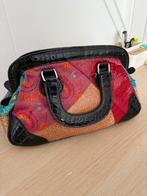 Patchwork Handtas, Sieraden, Tassen en Uiterlijk, Tassen | Damestassen, Ophalen of Verzenden, Gebruikt, Zwart, Handtas