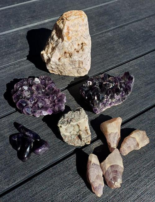 Zeldzame amethist soorten, Verzamelen, Mineralen en Fossielen, Mineraal, Ophalen of Verzenden