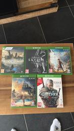 5 Xbox games Assassins Creed, Harry Potter, Skyrim, Witcher, Spelcomputers en Games, Games | Xbox One, Vanaf 18 jaar, 1 speler