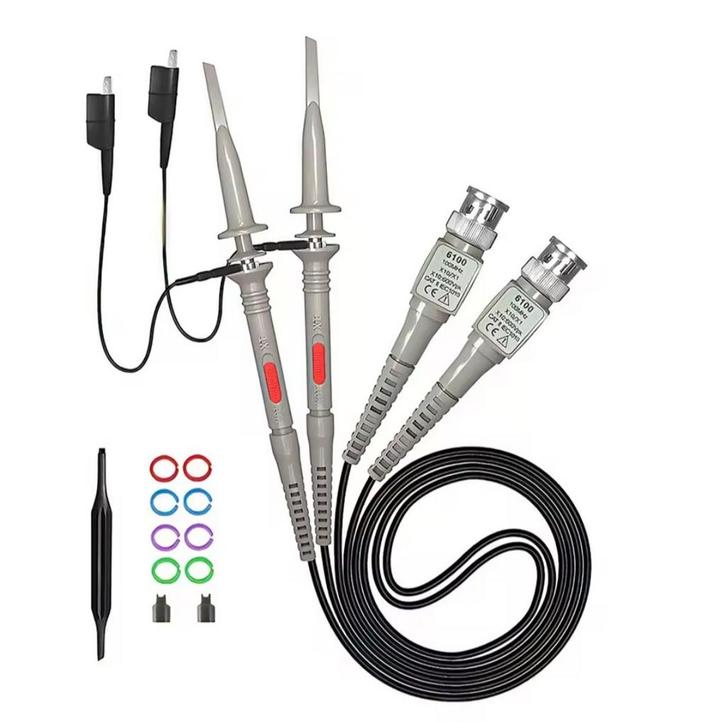 Oscilloscoop probe set 2 stuks - 100MHz Nieuw!, Hobby en Vrije tijd, Elektronica-componenten, Nieuw, Ophalen of Verzenden