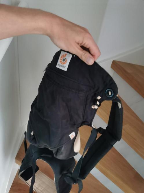 Ergobaby Four Position 360 Black and Camel compleet, Kinderen en Baby's, Babydragers en Draagdoeken, Gebruikt, Draagzak, Buik of Rug