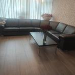Leer hoekbank, Ophalen of Verzenden, Gebruikt, Leer, Hoekbank