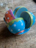 Oilily Thee Kopjes - 4 Stuks (3 Blauw, 1 Oranje), Huis en Inrichting, Keuken | Servies, Ophalen of Verzenden, Gebruikt