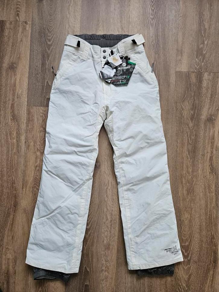 Nieuwe Protest skibroek wit - maat M, Kleding | Dames, Wintersportkleding, Nieuw, Broek, Maat 38/40 (M), Ophalen of Verzenden