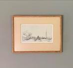Ets Het Bruggetje van Six, Rembrandt, ingelijst, Antiek en Kunst, Kunst | Etsen en Gravures, Ophalen of Verzenden