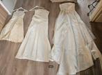 Te ruil/koop: maat S trouwjurk+jurk bruidsmeisje+jurk, Ophalen of Verzenden, Gedragen, Wit, Trouwjurk