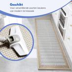 Hilvard Keukenloper - 150x50 cm - Taupe en Grijs Patroon, Huis en Inrichting, 100 tot 150 cm, Verzenden, Grijs, Laagpolig