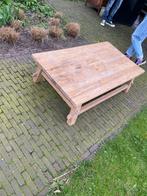 Massief teak salontafel, Huis en Inrichting, Tafels | Salontafels, 50 tot 100 cm, Minder dan 50 cm, 100 tot 150 cm, Teakhout