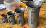 Antiek setje tin kannen meetbekers, Antiek en Kunst, Ophalen of Verzenden