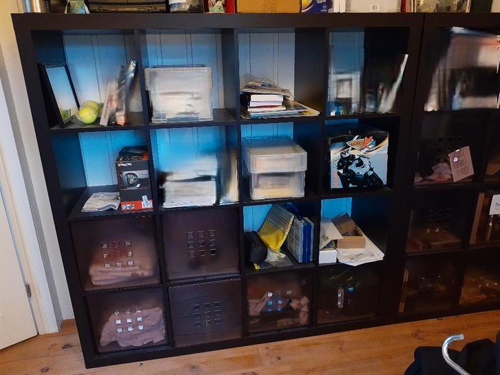 Opberg kast Kallax Ikea 2 stuks 1 koop, Huis en Inrichting, Kasten | Wandmeubels, Gebruikt, 100 tot 150 cm, Minder dan 150 cm