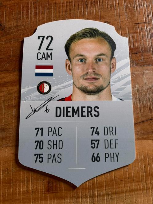 Gesigneerde FUT kaart - Diemers, Tickets en Kaartjes, Sport | Voetbal, Eén persoon