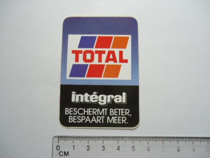 sticker oud TOTAL OIL Integral race rally olie auto motor, Verzamelen, Stickers, Zo goed als nieuw, Bedrijf of Vereniging, Ophalen of Verzenden