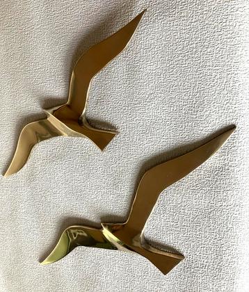 Messing Vogels Wanddecoratie - Mid Century Vintage beschikbaar voor biedingen
