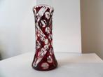 Art Deco Vaas Boheems, rood/kristal, Antiek en Kunst, Antiek | Vazen, Ophalen of Verzenden