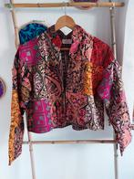 Kashmiri patchwork jasje, maat M/L (nummer 1), Maat 38/40 (M), India, Overige kleuren, Verzenden