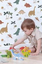 Kinderbehang Kleurrijke dino's dinosaurus Lilipinso, Nieuw, Ophalen of Verzenden, Wanddecoratie