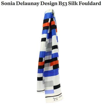 Sonia Delaunay 100% zijde sjaal Design B53   beschikbaar voor biedingen