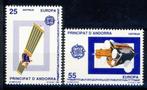 CEPT Andorra Spaans 221/22 1991 postfris, Ophalen of Verzenden, Postfris, Overige thema's