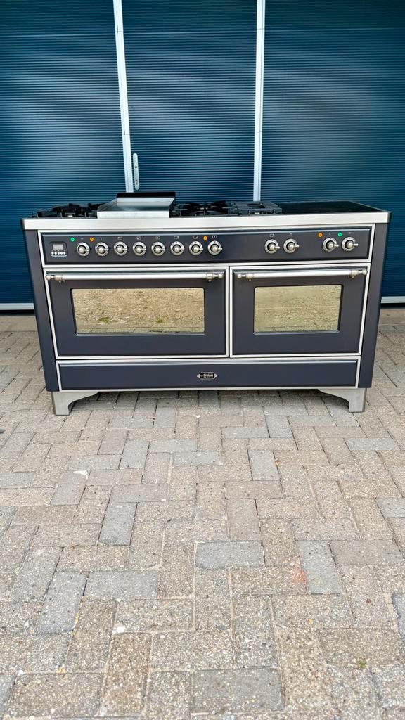 Boretti Majestic 150 cm breed, Witgoed en Apparatuur, Fornuizen, Zo goed als nieuw, Vrijstaand, Gas, 5 kookzones of meer, 90 tot 95 cm