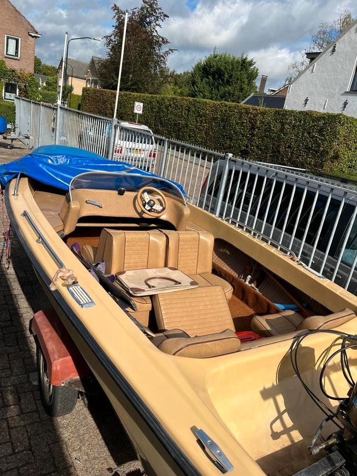 ✅ De Shakespeare skitender ✅, Watersport en Boten, Sloepen, Gebruikt, 30 tot 50 pk, 3 tot 6 meter, Buitenboordmotor, Benzine, Polyester