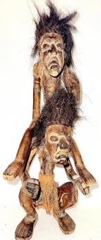 Zeldzaam dubbel krachtbeeld uit Congo/Kameroen. 50cm, Ophalen of Verzenden