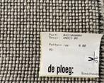 De Ploeg Andes 08 roomwit op zwart; 2x restant meubelstof, Wol, 120 cm of meer, Wit, Nieuw