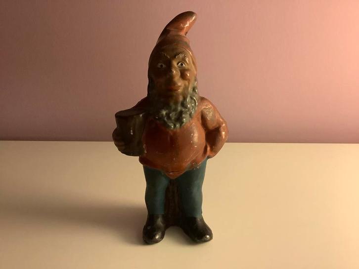 BRITAINS tin lood kabouter ca. 1939, Verzamelen, Beelden en Beeldjes, Zo goed als nieuw, Hummel, Ophalen of Verzenden