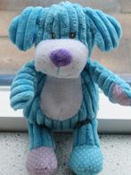 Hond blauw turquoise ribfluweel van Wibra? ca 23 cm, Ophalen of Verzenden, Zo goed als nieuw, Hond