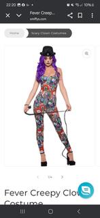 Fever Creepy Clown Catsuit - Smiffys, Smiffys, Nieuw, Ophalen of Verzenden, Halloween