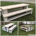 Steiger/douglas houten tuintafels, Tuin en Terras, Tuintafels, Ophalen, Stichting Het Werkt, Nieuw, Info@stichtinghetwerkt.nl