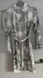 Elvira travelstof jurk grijs maat 42, Maat 42/44 (L), Ophalen of Verzenden, Zo goed als nieuw, Knielengte