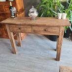 Sidetable teakhout; 120x40x79, Ophalen, 100 tot 150 cm, Teakhout, Zo goed als nieuw