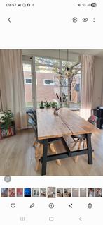 Beige gordijnen, in between 4 ramen (en 1 gratis met vlekjes, Huis en Inrichting, Stoffering | Gordijnen en Lamellen, Gebruikt