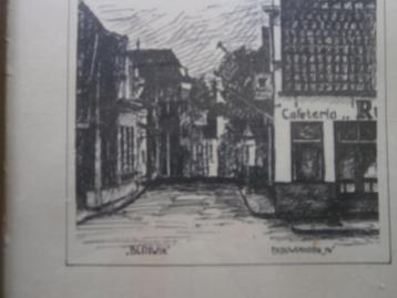 CAFETARIA in Bleiswijk, Mooie Inkttekening  beschikbaar voor biedingen
