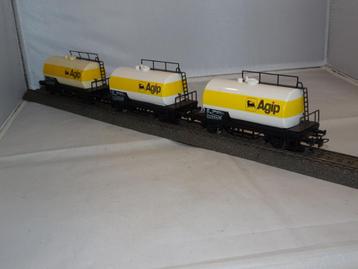 6 x Marklin 4443 ketelwagon AGIP FS Italië NIEUW OVP (#913) beschikbaar voor biedingen