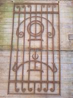 4 stuks antieke sierhekwerken 900x30x1925 mm. massief metaal, Ophalen of Verzenden, Gebruikt, IJzer, Sierhekwerk