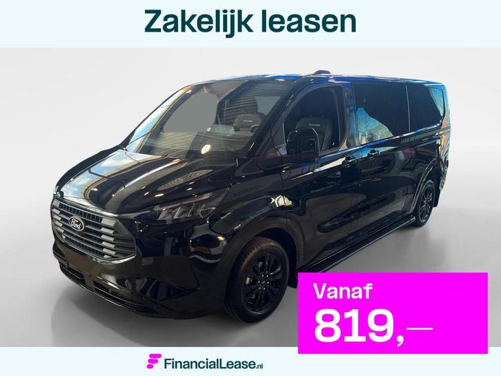Ford Transit Custom 320 2.5 PHEV L2H1 Black Platinum DC Fina, Auto's, Bestelauto's, Bedrijf, Lease, Financial lease, 360° camera