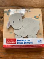 2 x nieuwe (in folie) houten puzzel - schaapje en panda, Nieuw, Ophalen of Verzenden, Van hout, Minder dan 10 stukjes