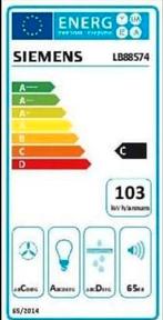 lb88574 siemens, Witgoed en Apparatuur, Afzuigkappen, Ophalen of Verzenden, Nieuw