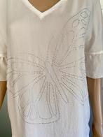 J282 Marc Cain maat 42=L blouse top gebr. wit MarcCain, Kleding | Dames, Wit, Maat 42/44 (L), Ophalen of Verzenden, Zo goed als nieuw