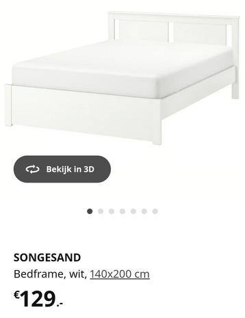 Ikea bed 140x200 met lades en koudschuimmatras