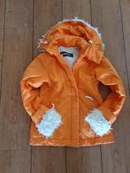 ski jack dames oranje met nepbont mt 38/40, Ophalen of Verzenden, Zo goed als nieuw, Maat 38/40 (M), Jack