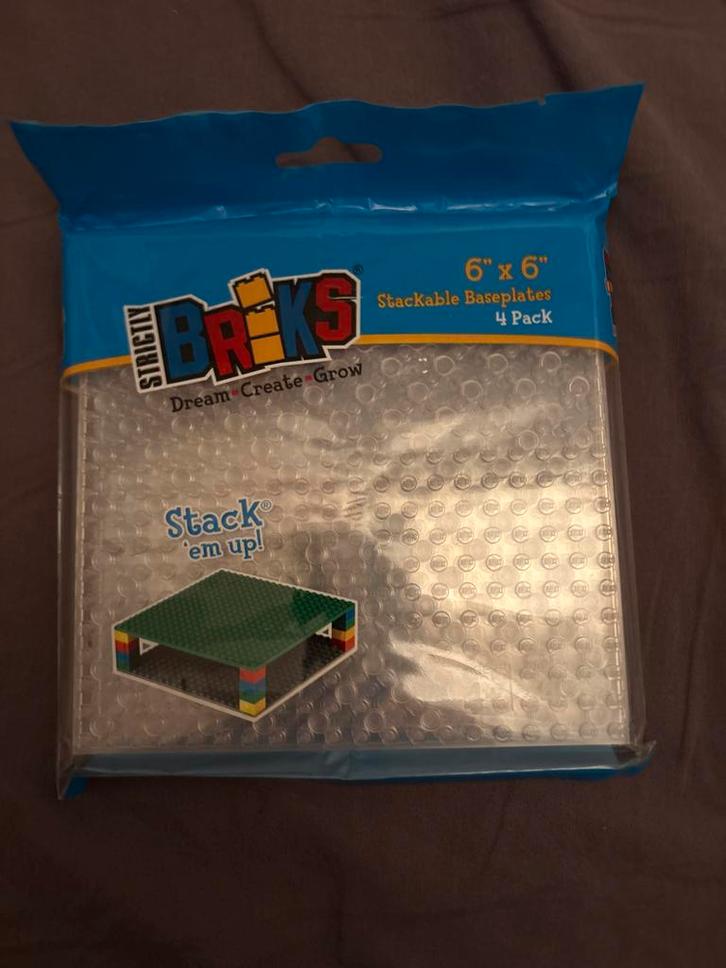 Basisplaten - 4 stuks doorzichtig, Verzamelen, Speldjes, Pins en Buttons, Nieuw, Overige onderwerpen, Ophalen of Verzenden