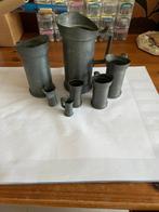 antieke 7 delige tinnen maatbekerset, Antiek en Kunst, Antiek | Tin, Ophalen of Verzenden