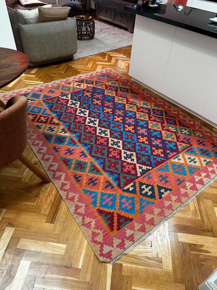 Vintage Vloerkleed 170x235cm - Topconditie!, Huis en Inrichting, Stoffering | Tapijten en Kleden, Gebruikt, 150 tot 200 cm, 200 cm of meer