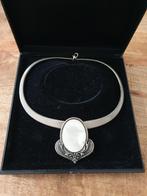 ERMANI BULATTI HANGER MET PARELMOER, Sieraden, Tassen en Uiterlijk, Kettingen, Ophalen of Verzenden, Zo goed als nieuw, Zilver